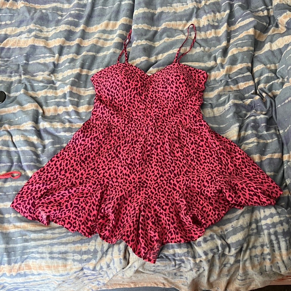 Francesca’s Animal Print Romper